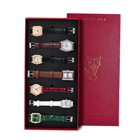 Coffret 7 Montres "Jours de la Semaine" Femme